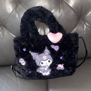 Sanrio: Black and Purple Plush Kuromi Tote Bag
